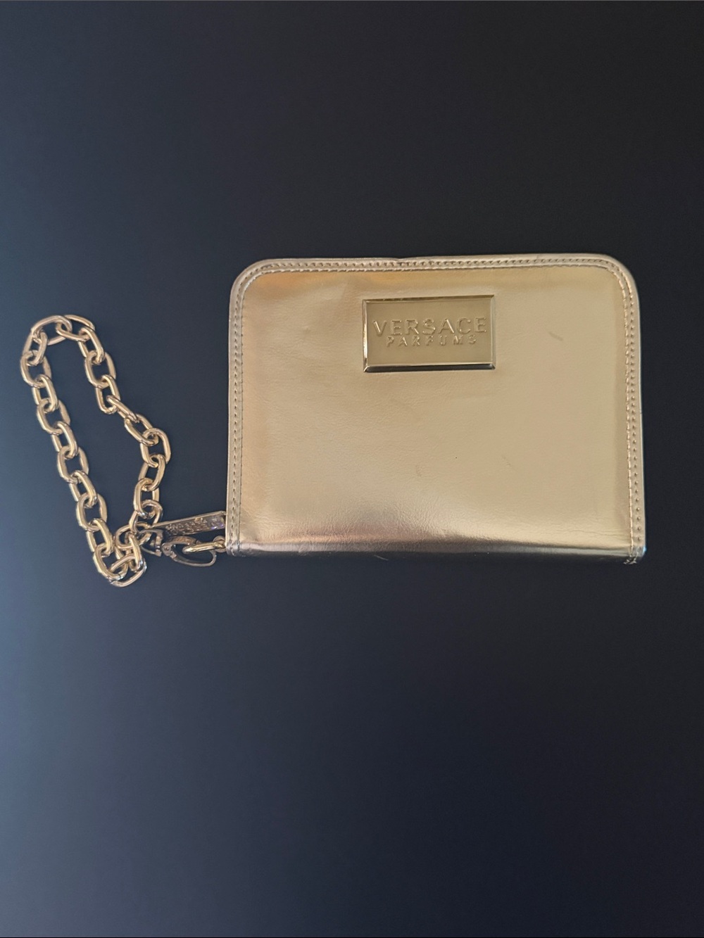 Versace Gold Wallet with Chain